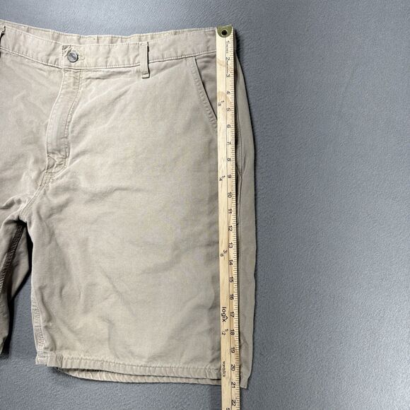 Carhartt Shorts Mens 40* Tan Grunge American Work Relaxed Rugged Khaki Utility - Picture 5 of 9